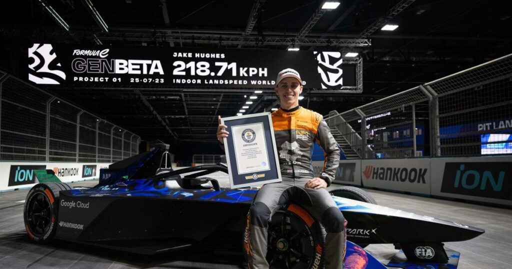 Formula E breaks indoor land speed world record in 'unlocked' Gen3 car